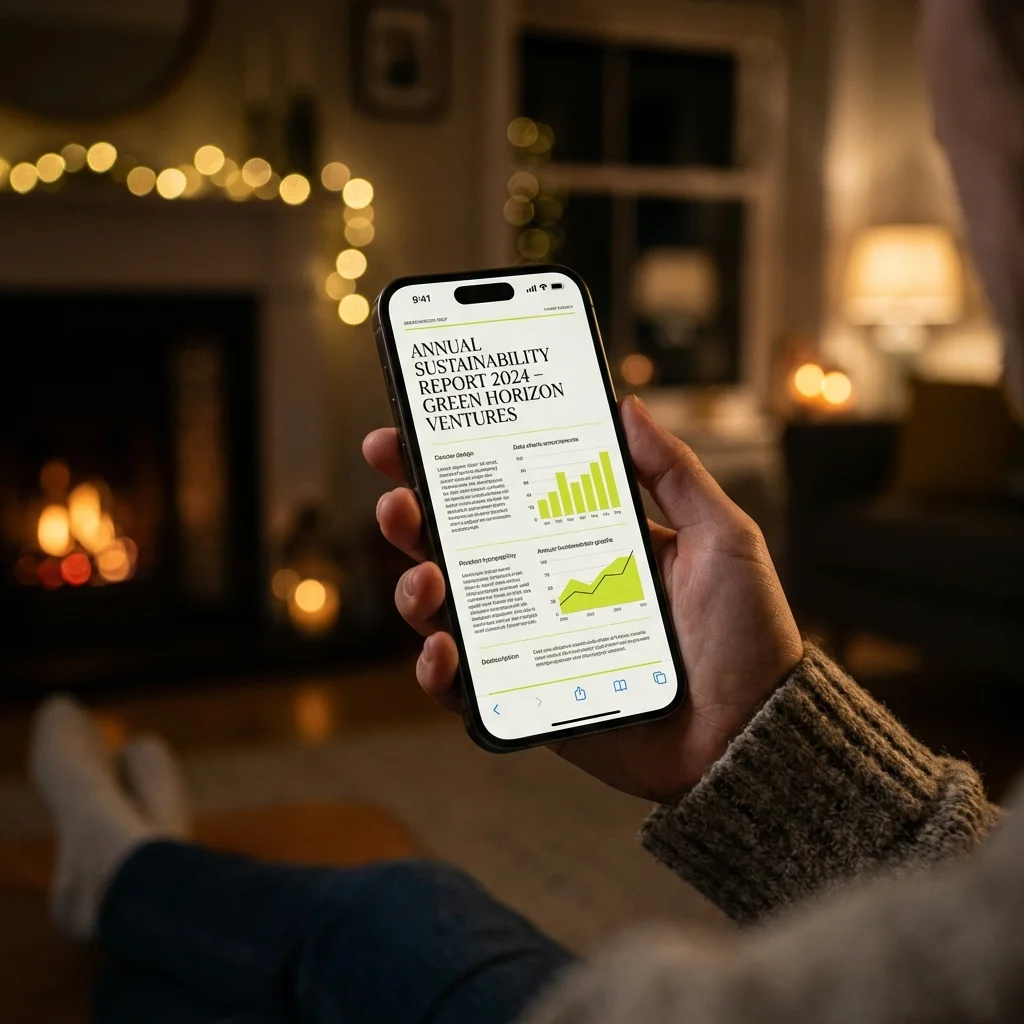 A digital report displayed on a smartphone screen showing personality trait analysis.
