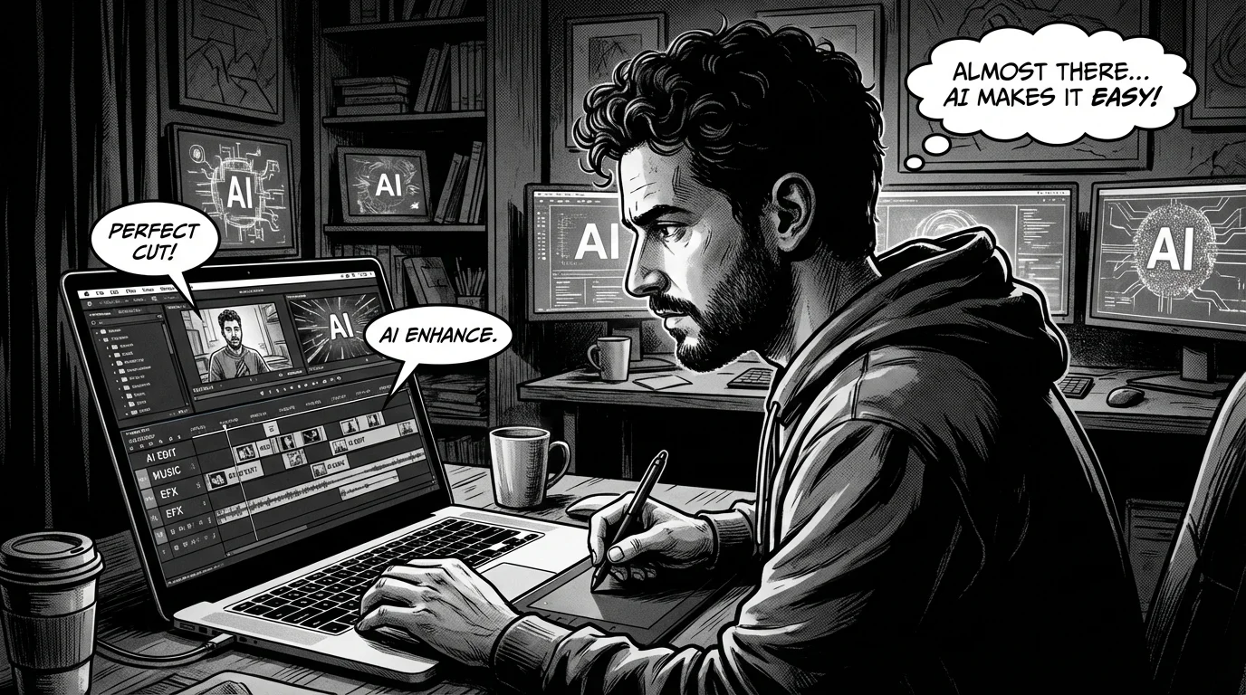 Low-quality AI video